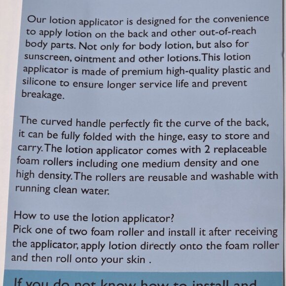 Back Lotion Applicator Tool for both Men and Women - Picture 9 of 10